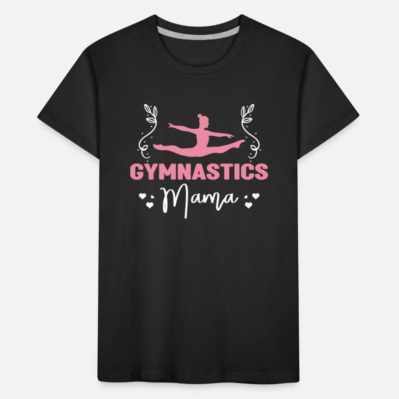 Stolze Gymnastik-Mutter Kinder Premium Bio T-Shirt