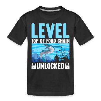 Mosasaurus Dinosaurier - Kinder Premium Bio T-Shirt - Schwarz - Vorne