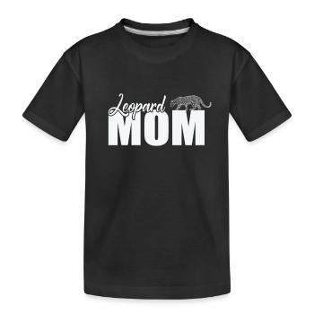 Léopard Maman Big Cat Afrique - T-shirt bio Premium Enfant - noir - Devant