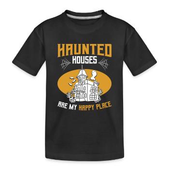 Paranormal Investigator Ghostbusters - Kids' Premium Organic T-Shirt - black - Front