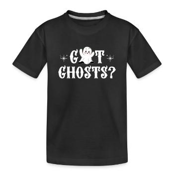 Paranormal Investigator Ghostbusters - Kids' Premium Organic T-Shirt - black - Front