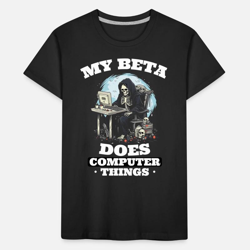 My beta makes computer things programmers Kids' Premium Organic T-Shirt