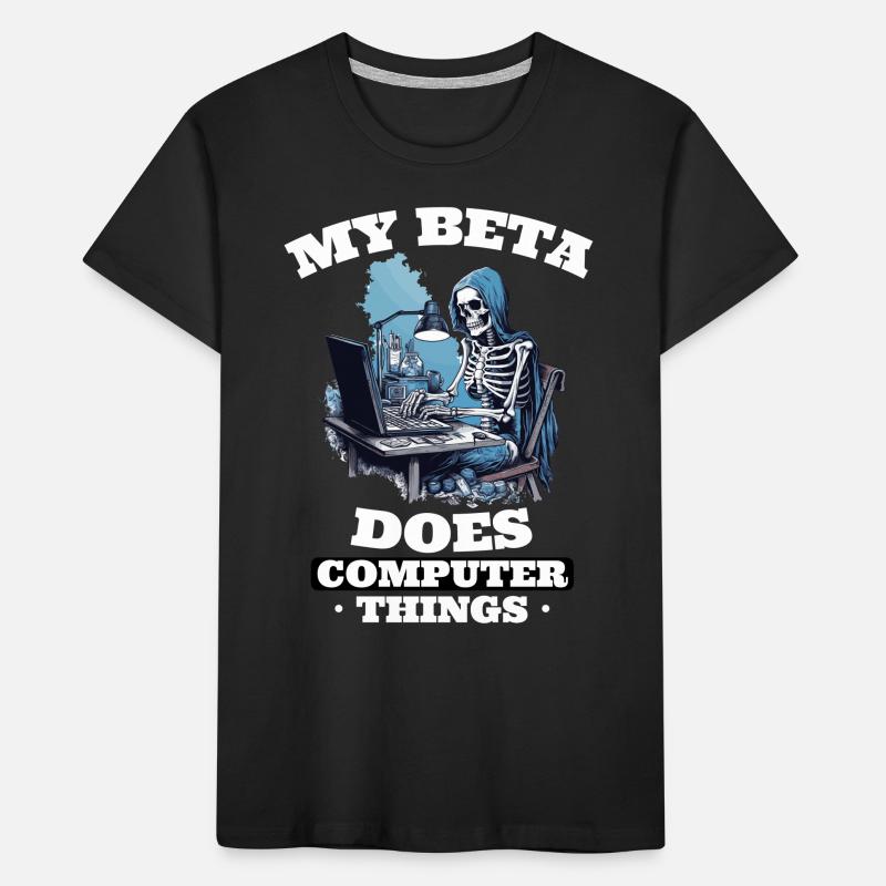 Mein Beta macht Computerdinge Programmierer Kinder Premium Bio T-Shirt