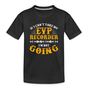 Paranormal Investigator Ghostbusters - Kids' Premium Organic T-Shirt - black - Front
