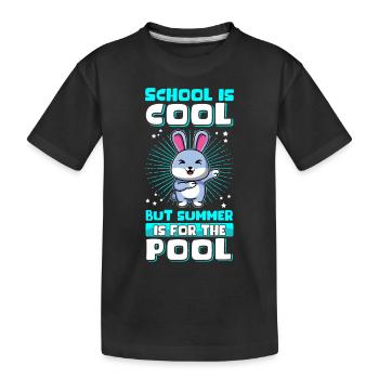 Sommerferien Ferien Schule Schüler Geschenk - Kinder Premium Bio T-Shirt - Schwarz - Vorne