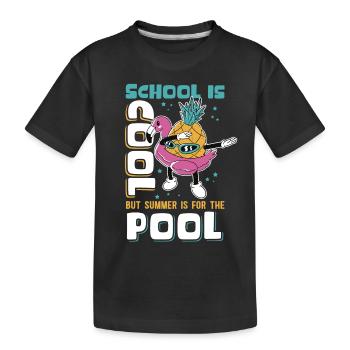 Sommerferien Schule Schüler Ferien Geschenk - Kinder Premium Bio T-Shirt - Schwarz - Vorne