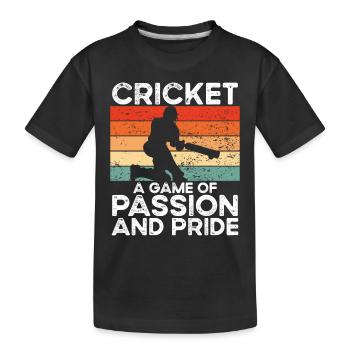 A game of passion and passion - Kids' Premium Organic T-Shirt - black - Front