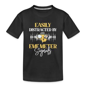 Paranormal Investigator Ghostbusters - Kids' Premium Organic T-Shirt - black - Front