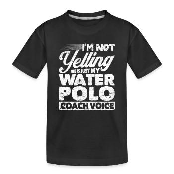 Ich schreie nicht, das ist nur die Stimme meines - Kinder Premium Bio T-Shirt - Schwarz - Vorne