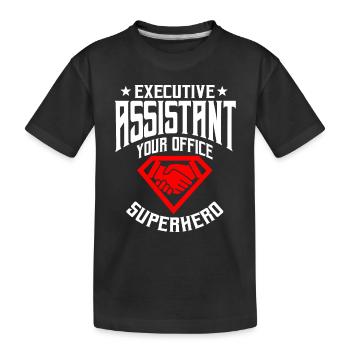 Assistante au conseil d’administration - T-shirt bio Premium Enfant - noir - Devant