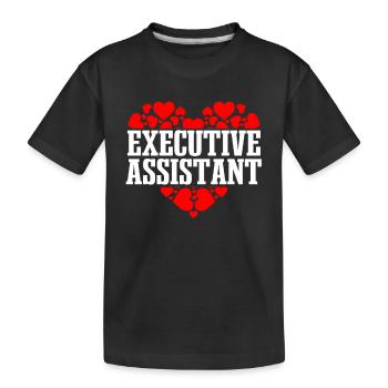 Assistentin Der Geschäftsführung Geschenk - Kinder Premium Bio T-Shirt - Schwarz - Vorne