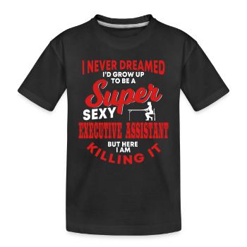 Assistante au conseil d’administration - T-shirt bio Premium Enfant - noir - Devant