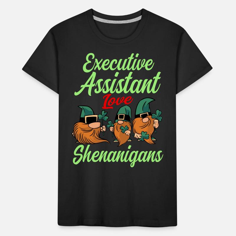 Executive Assistant St. Patrick's Day Kids' Premium Organic T-Shirt