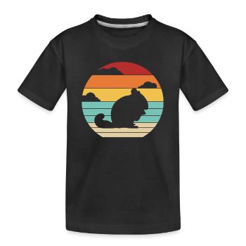 Retro Longtail Longhair Shorttail Breeder - Kids' Premium Organic T-Shirt - black - Front