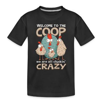 Willkommen im Coop - Kinder Premium Bio T-Shirt - Schwarz - Vorne