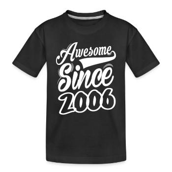 Génial depuis 2006 - T-shirt bio Premium Enfant - noir - Devant