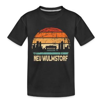 Neu Wulmstorf - Kinder Premium Bio T-Shirt - Schwarz - Vorne