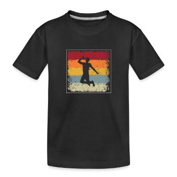 Singer Retro - Kids' Premium Organic T-Shirt - black - Front