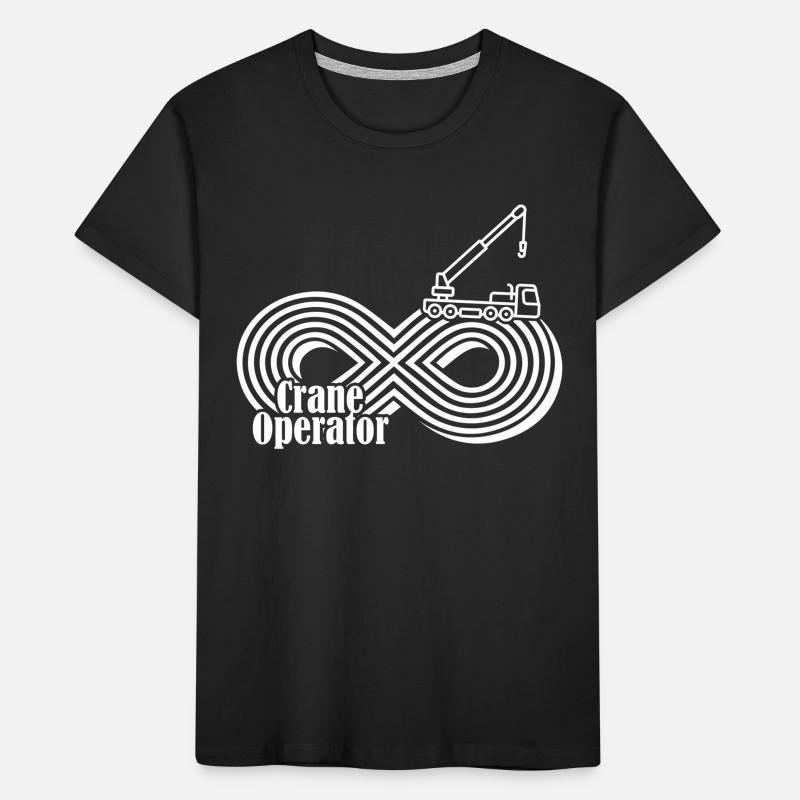 Crane Operator Infinity Crane Operator Kids' Premium Organic T-Shirt