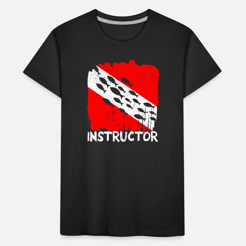 Instructor Diver Deep Diving Divemaster Student Kids' Premium Organic T-Shirt