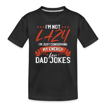 Dad Jokes - Kids' Premium Organic T-Shirt - black - Front