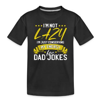 Papa-Witz - Kinder Premium Bio T-Shirt - Schwarz - Vorne