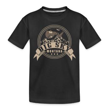 Souvenir Big Sky Montana - T-shirt bio Premium Enfant - noir - Devant