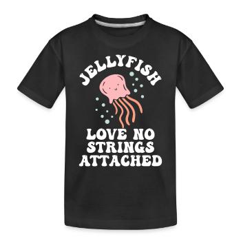 Jellyfish Jellyfish Ocean Sea Life Motif - Kids' Premium Organic T-Shirt - black - Front