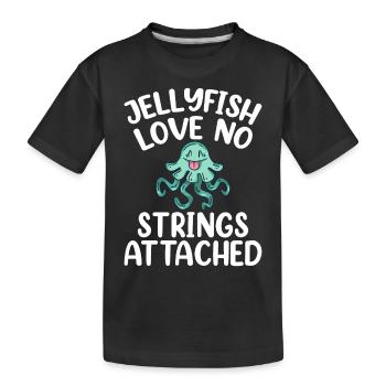 Jellyfish Jellyfish Ocean Sea Life Motif - Kids' Premium Organic T-Shirt - black - Front