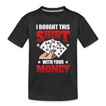 Funny Poker Casino - T-shirt bio Premium Enfant - noir - Devant