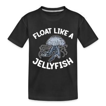 Quallen Qualle Ozean Meeresbewohner Motiv - Kinder Premium Bio T-Shirt - Schwarz - Vorne