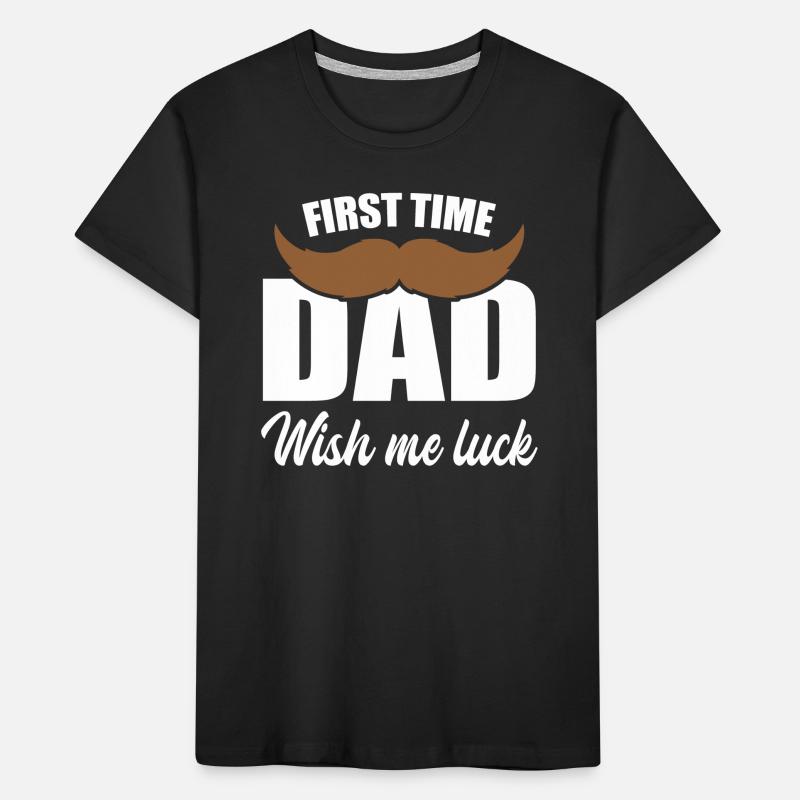 Werdender Papa Bart Vater Vaterschaft Geschenk Kinder Premium Bio T-Shirt