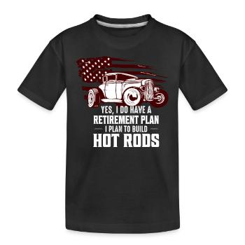 Oui, j’ai un plan de retraite que j’ai l’intention de construire H - T-shirt bio Premium Enfant - noir - Devant