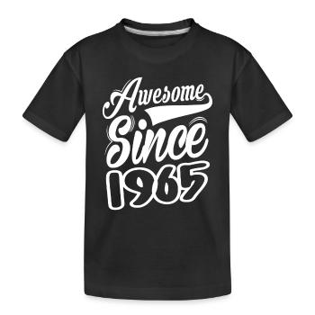 Génial depuis 1965 - T-shirt bio Premium Enfant - noir - Devant