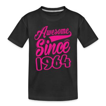 Awesome Since 1964 - Kinder Premium Bio T-Shirt - Schwarz - Vorne