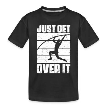 C’est drôle de saut à la perche pour le saut à la perche - T-shirt bio Premium Enfant - noir - Devant