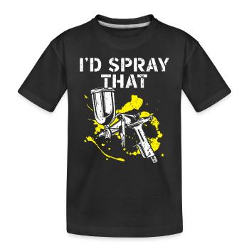 Peintre corporel Quelqu’un doit le faire - T-shirt bio Premium Enfant - noir - Devant