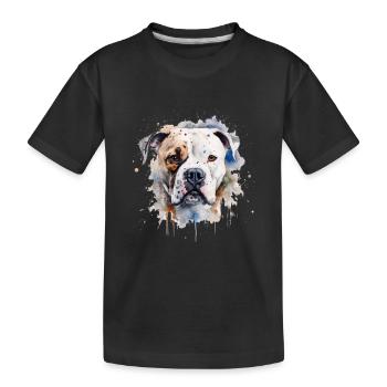 Bouledogue américain - T-shirt bio Premium Enfant - noir - Devant