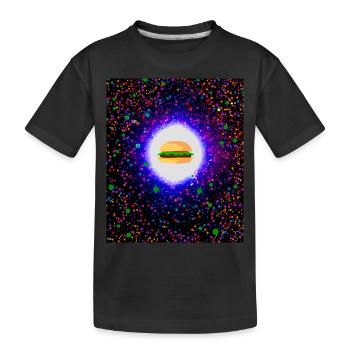 Burger in Heaven - Kinder Premium Bio T-Shirt - Schwarz - Vorne