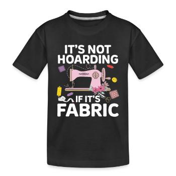 Quilting Gift Sewing Knitting Quilter - Kids' Premium Organic T-Shirt - black - Front