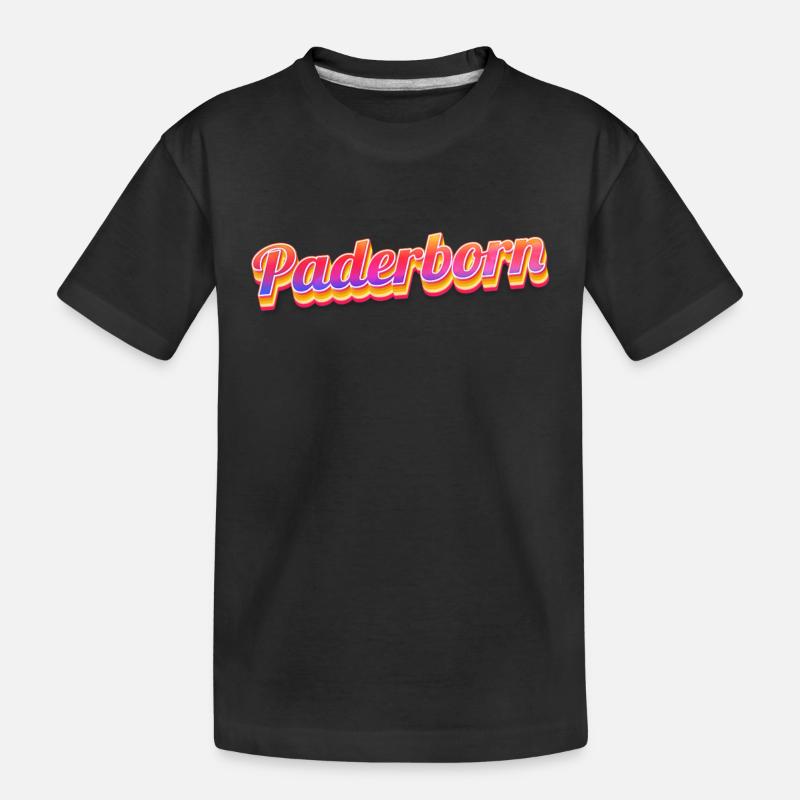 Paderbornerin Paderborner Paderborn - Kinder Premium Bio T-Shirt - Schwarz