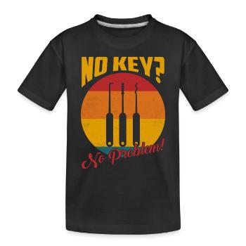 Pas de clé ? Aucun problème! Serrurier Serrurier - T-shirt bio Premium Enfant - noir - Devant