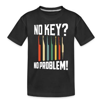 Pas de clé ? Aucun problème! Serrurier Serrurier - T-shirt bio Premium Enfant - noir - Devant