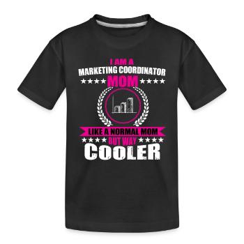 Coordonnatrice marketing amusante Maman - T-shirt bio Premium Enfant - noir - Devant