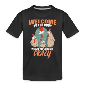 Willkommen im Coop - Kinder Premium Bio T-Shirt - Schwarz - Vorne