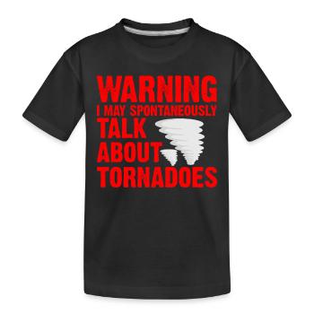 Météorologue de tempête Tornado Twister Citation - T-shirt bio Premium Enfant - noir - Devant