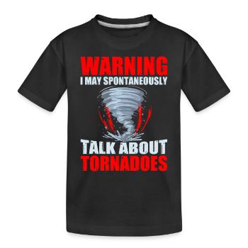 Météorologue de tempête Tornado Twister Citation - T-shirt bio Premium Enfant - noir - Devant