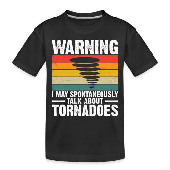 Météorologue de tempête Tornado Twister Citation - T-shirt bio Premium Enfant - noir - Devant