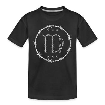 Signe du zodiaque de la Vierge - T-shirt bio Premium Enfant - noir - Devant