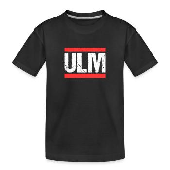 Ulmerin Ulmer Ulm - Kinder Premium Bio T-Shirt - Schwarz - Vorne